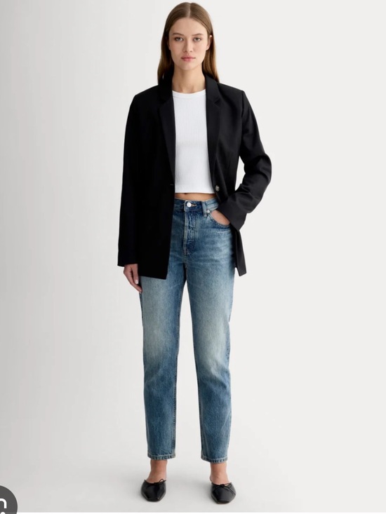 Everlane Denim - Everlane Highrise Blue The 90s Cheeky Jeans Size 25 Organic Cotton